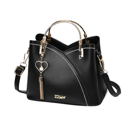 Niki | Women's Patchwork Tote Bag with Charm