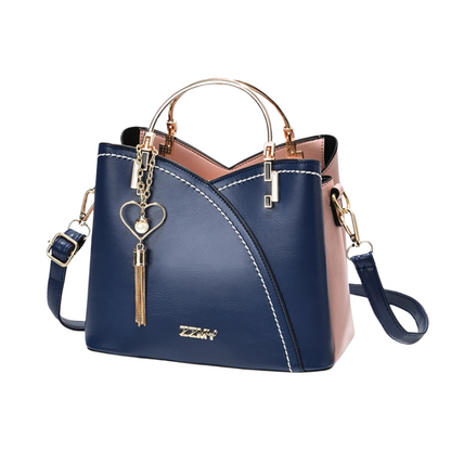 Niki | Women's Patchwork Tote Bag with Charm