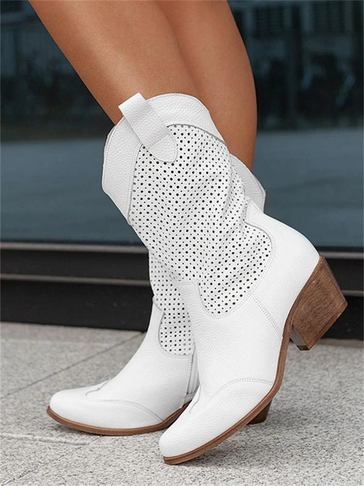 Niki | Women's Perforated Cowboy Boots with Airflow