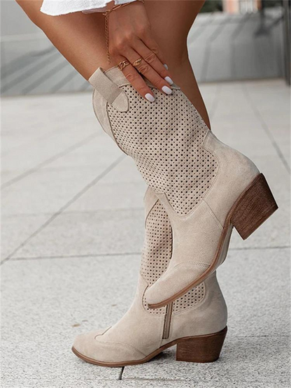 Niki | Women's Perforated Cowboy Boots with Airflow