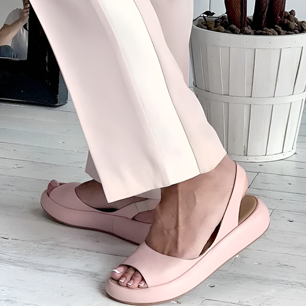Lightweight Platform Slingback Sandals