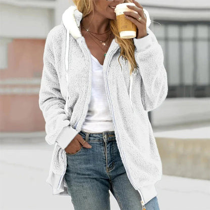 Cozy Plush Zip-Up Hoodie