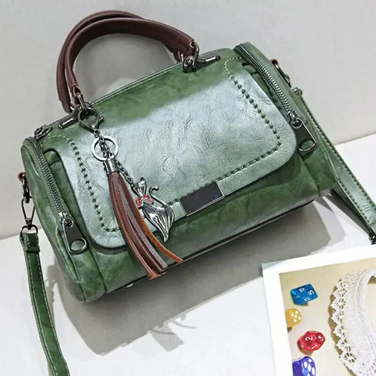 Niki | Women's Satchel Handbag with Tassel Charm