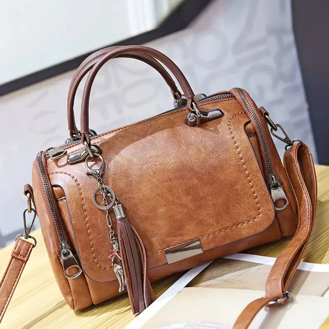 Niki | Women's Satchel Handbag with Tassel Charm