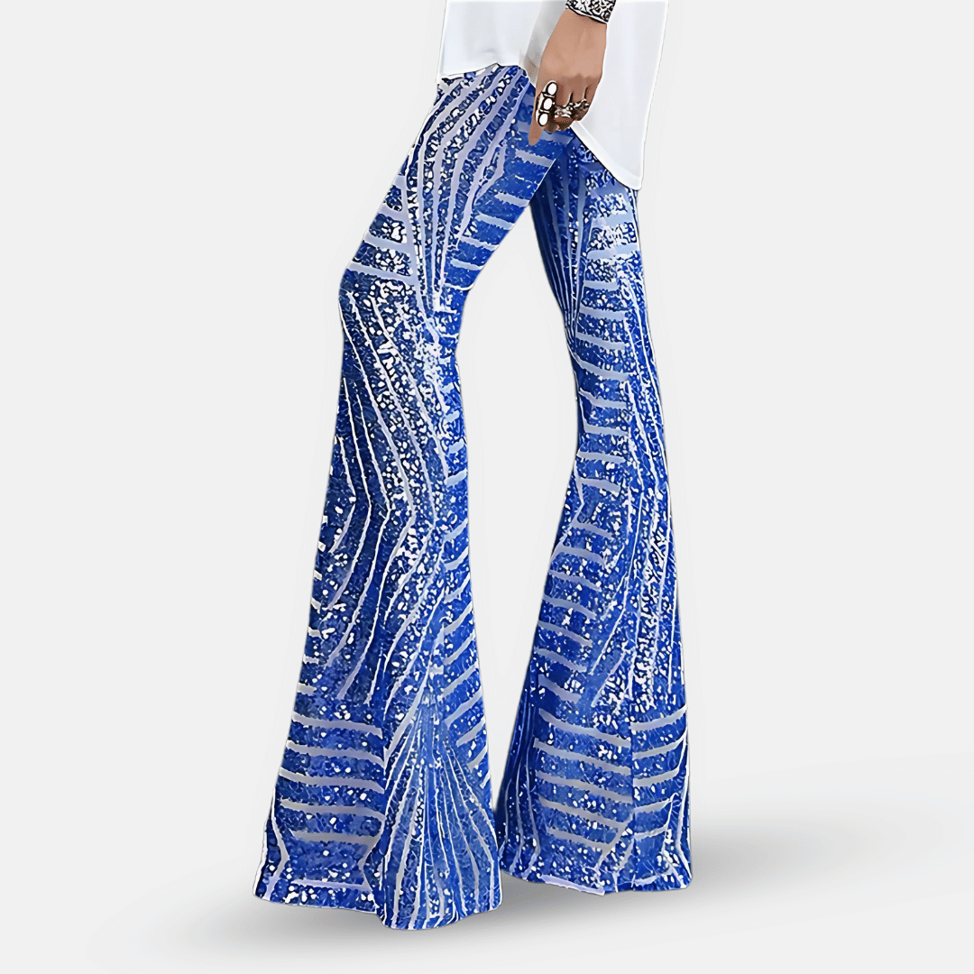 Niki | Women's Shimmering Sequined Bell Bottoms