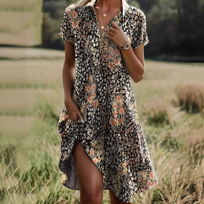 Breezy Polka Dot Midi Dress