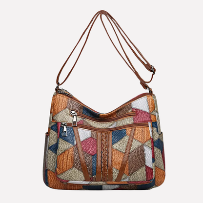 Niki | Women's Shoulder Bag | Patchwork Multi-Compartment