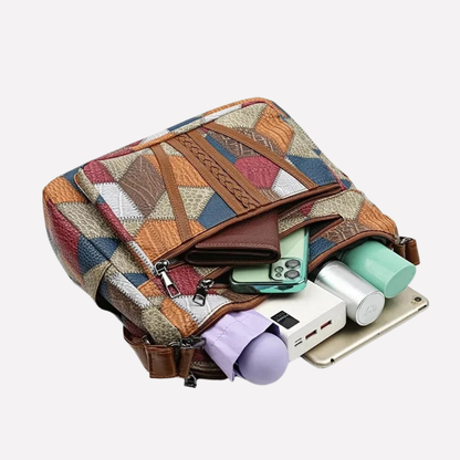 Niki | Women's Shoulder Bag with Patchwork Design