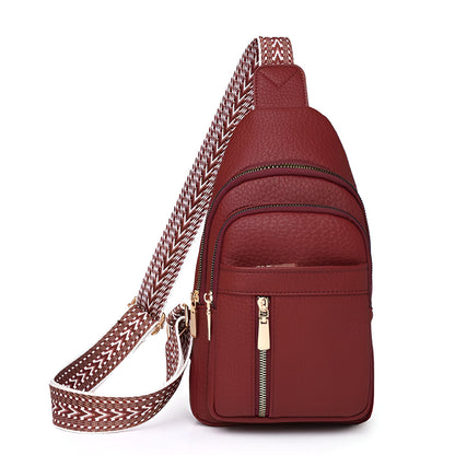 Niki | Women's Chest Sling Bag with Patterned Strap