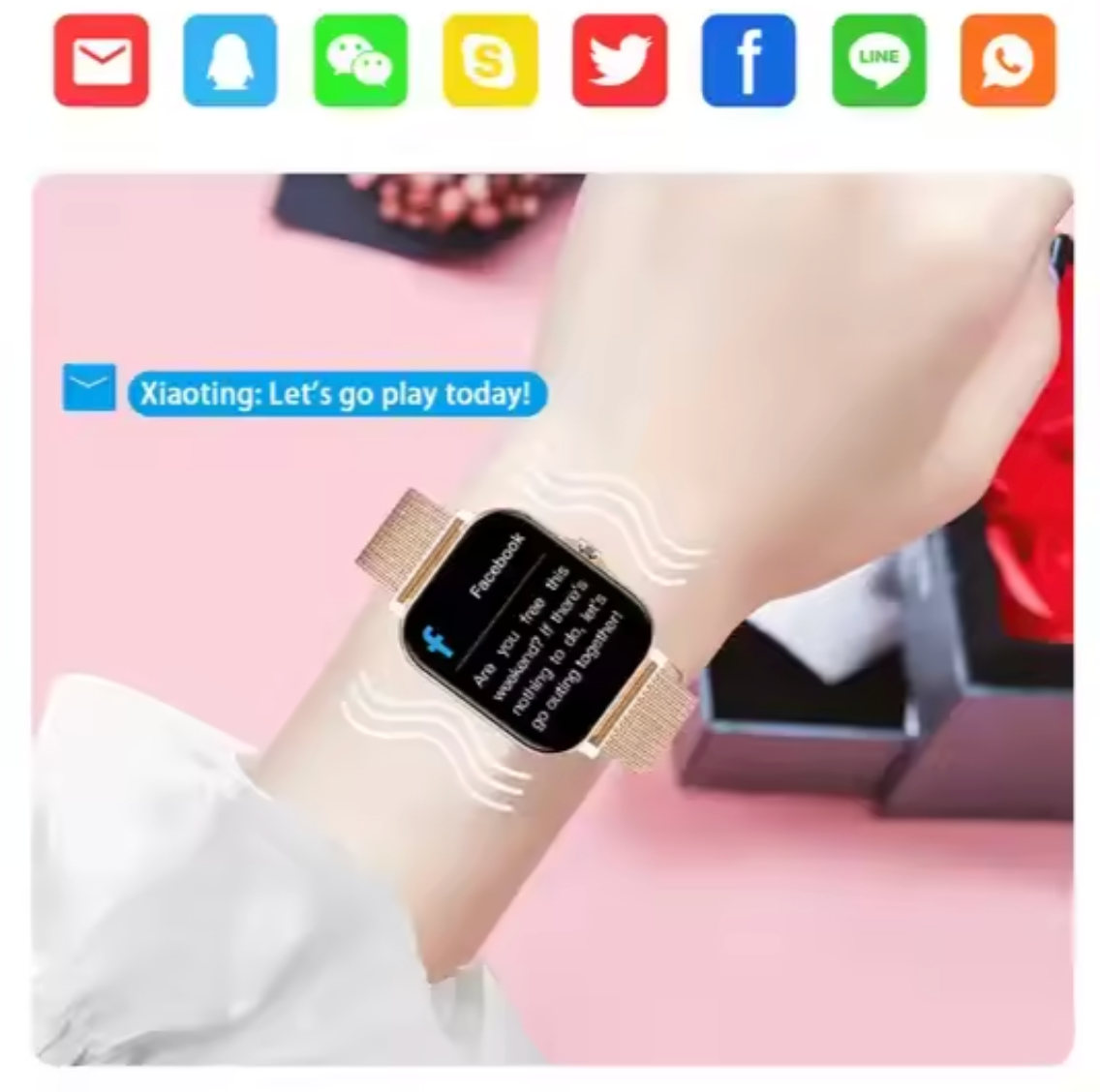 Niki | Women's Mesh Band Smartwatch