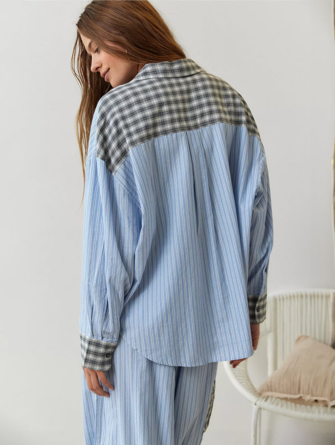 Cozy Striped & Checkered Pajama Set