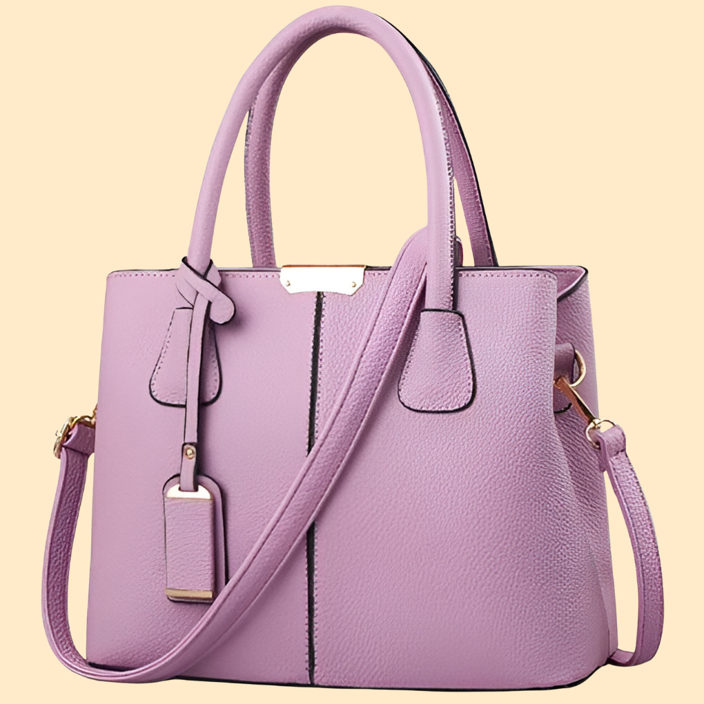 Niki | Women's Structured Top Handle Bag with Tassel Accent