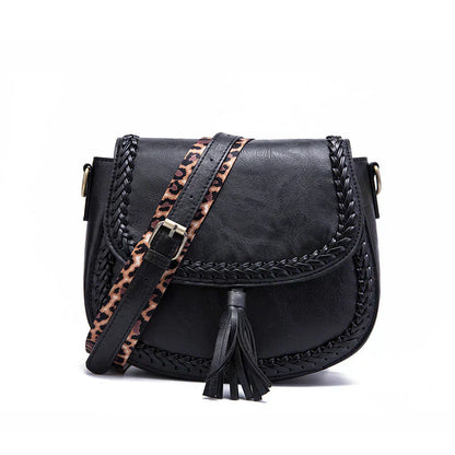 Niki | Women's Tassel Crossbody Bag with Braided Trim