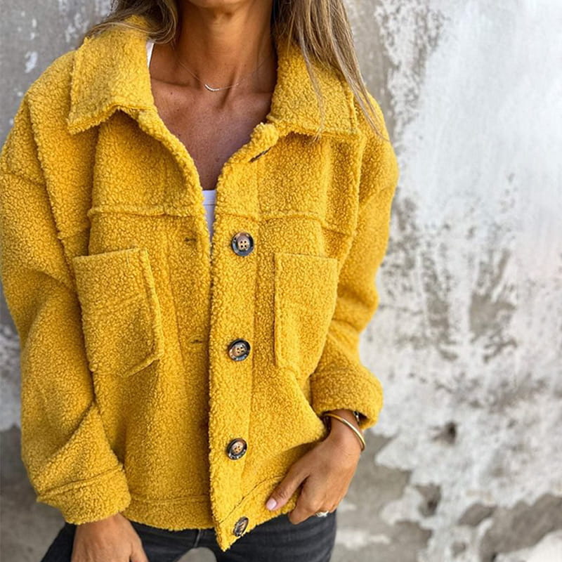 Niki | Plush Teddy Jacket With Pockets