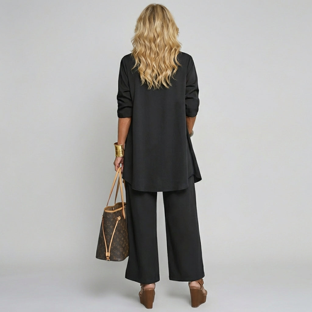 Chic Three-Piece Pantsuit Set for Women