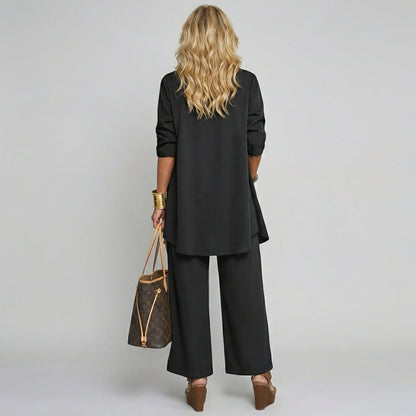Chic Three-Piece Pantsuit Set for Women