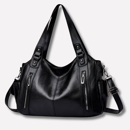 Niki | Women's Tote Shoulder Bag with Zipper Pockets