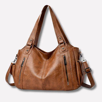 Niki | Women's Tote Shoulder Bag with Zipper Pockets