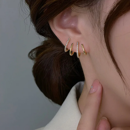 Niki | Women’s Twist Earrings | Lightweight Statement Jewelry | Hypoallergenic Finish
