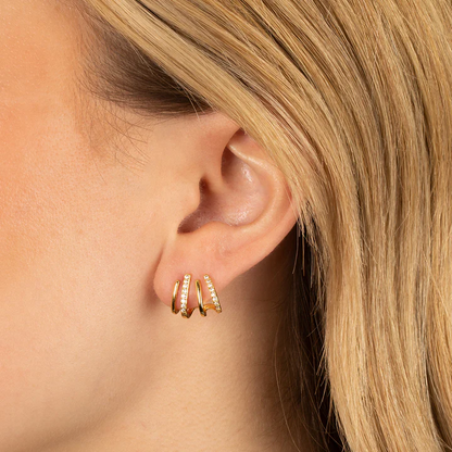 Niki | Women’s Twist Earrings | Lightweight Statement Jewelry | Hypoallergenic Finish
