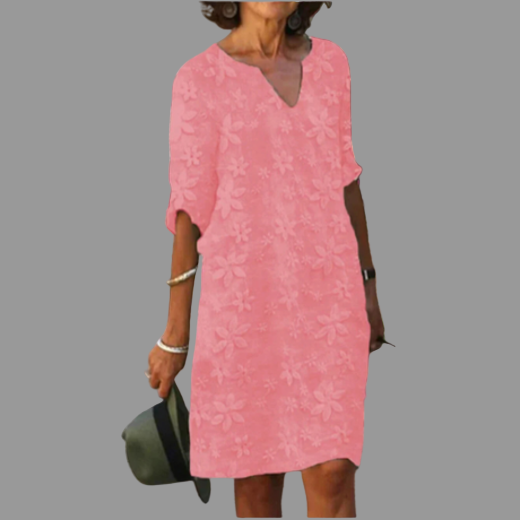 Women's Elegant Floral Midi Dress