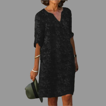 Women's Elegant Floral Midi Dress