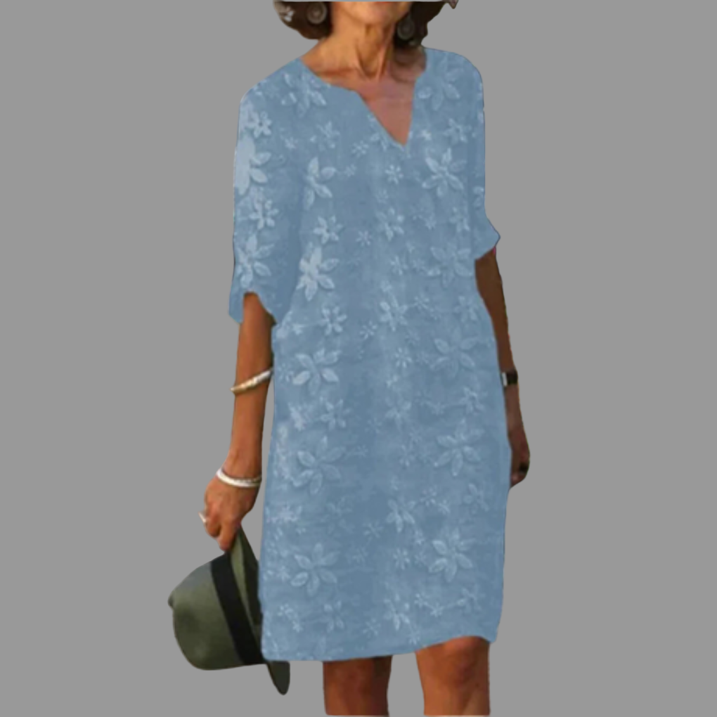 Niki | Women's Elegant Floral Midi Dress
