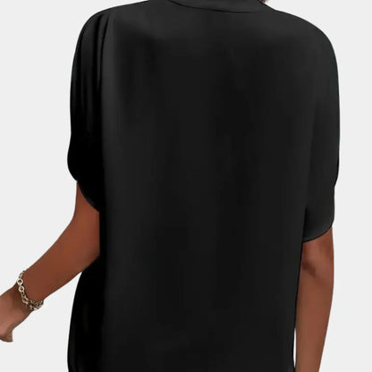 Niki | Relaxed Split Sleeve V-Neck Blouse
