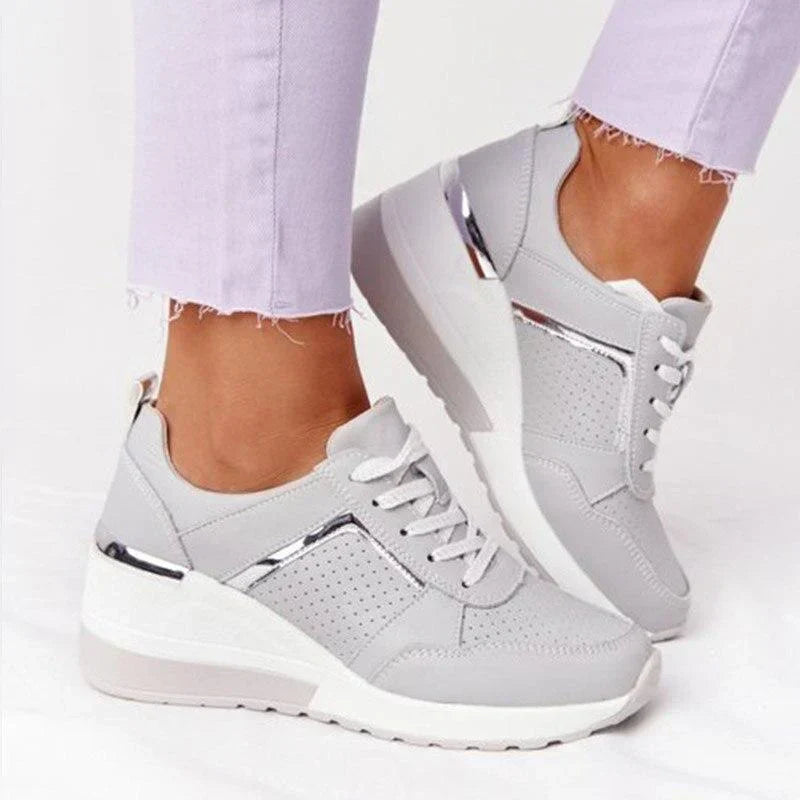 Chic Lift Wedge Sneakers for All-Day Comfort