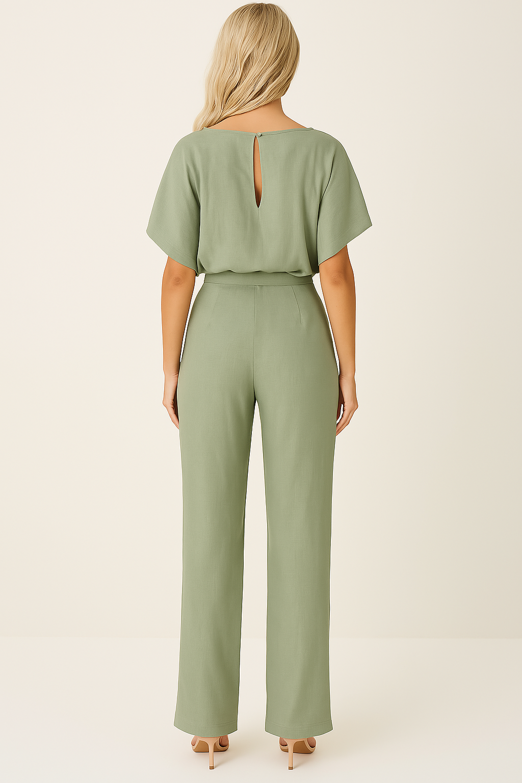 Belted Wide Leg Jumpsuit with Chic Silhouette