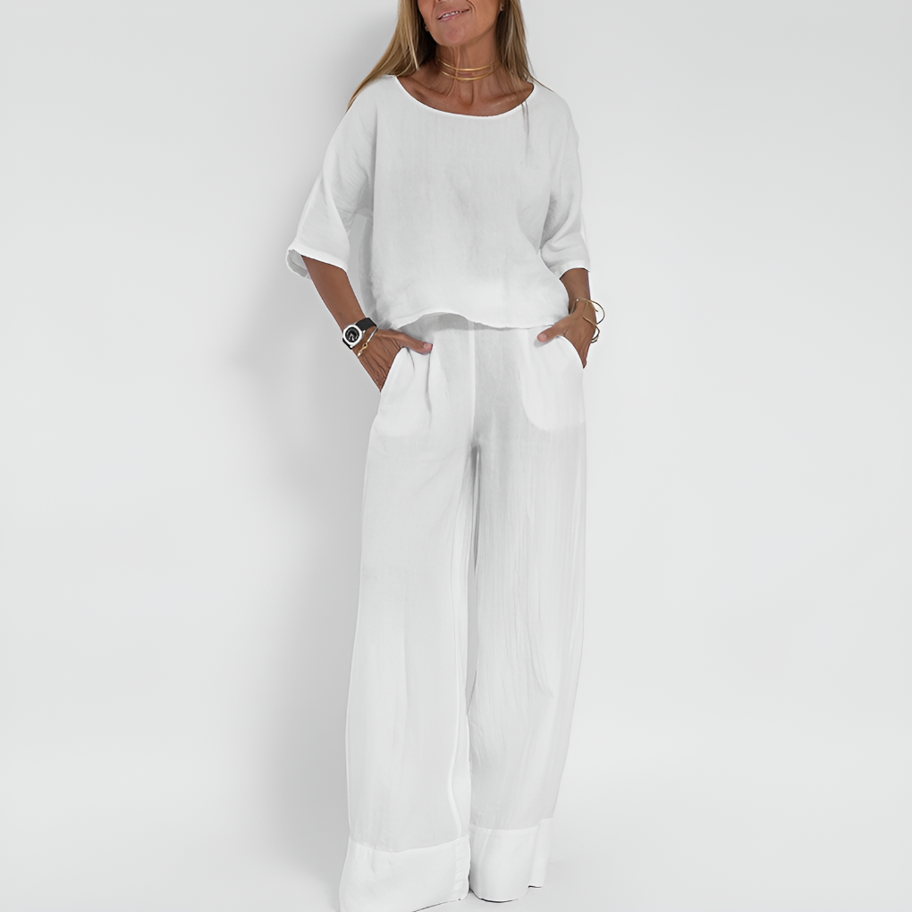 Niki | Relaxed Wide Leg Lounge Set
