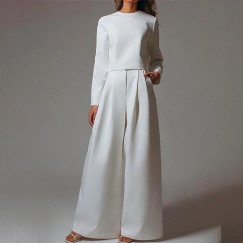 Niki | Women's Relaxed Wide Leg Two-Piece Set