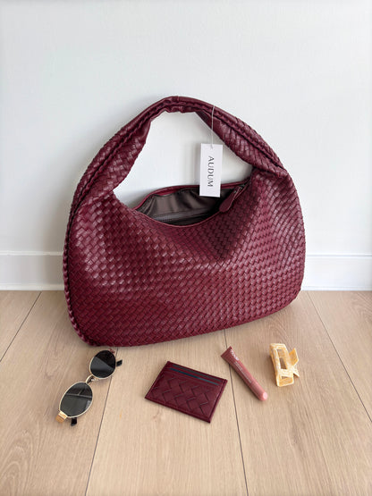 Niki | Women's Woven Tote Bag - Oversized Shoulder Bag
