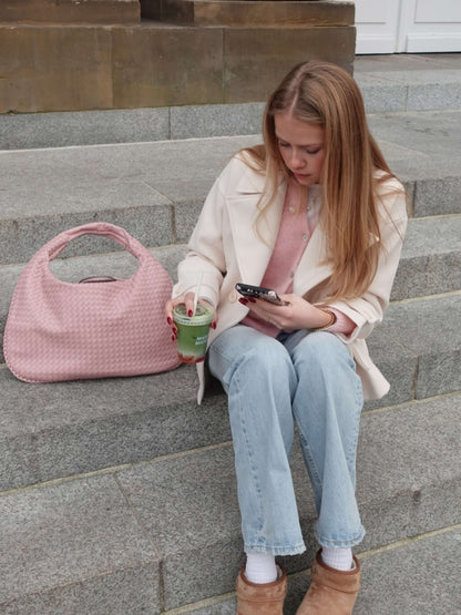 Niki | Women's Woven Tote Bag - Oversized Shoulder Bag