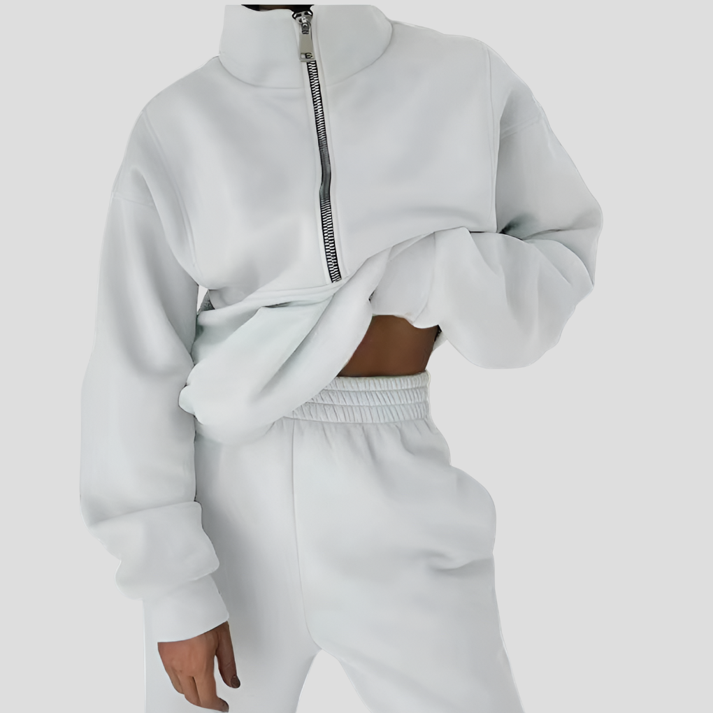 Niki | Women's Cozy Zip Neck Tracksuit Set
