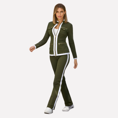 Comfortable Zip Tracksuit Set