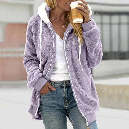 Women's Cozy Fleece Zip-Up Hoodie