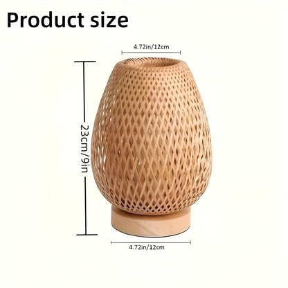 Niki | Woven Table Lamp with USB Power