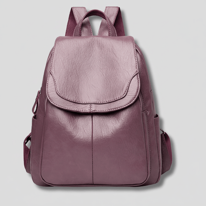 OPULENZA – Elegant Anti-Theft Leather Backpack for Women