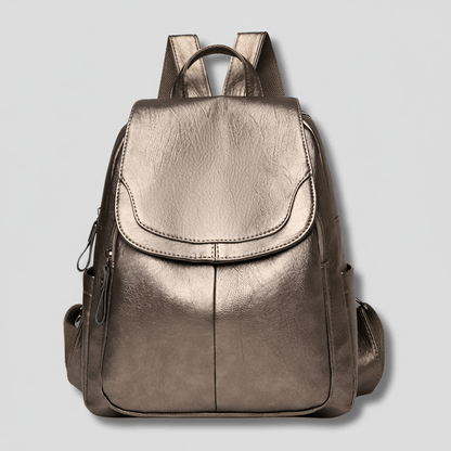 OPULENZA – Elegant Anti-Theft Leather Backpack for Women