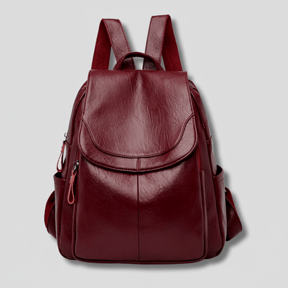 OPULENZA – Elegant Anti-Theft Leather Backpack for Women