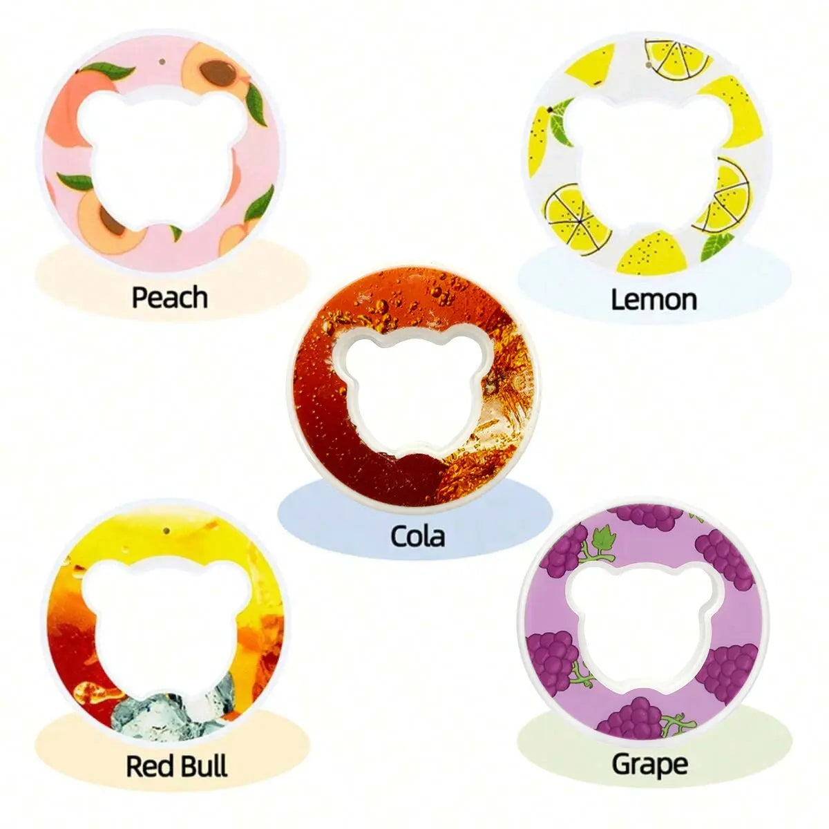 Five Pack of Assorted Flavor Refills for Air Up Bottles
