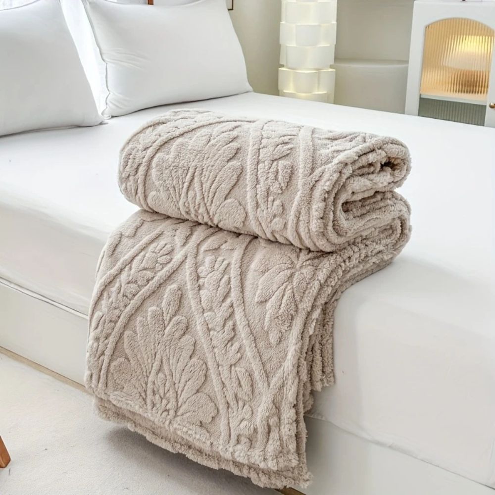 Paris Weave Jacquard Fleece Throw