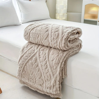Paris Weave Jacquard Fleece Throw
