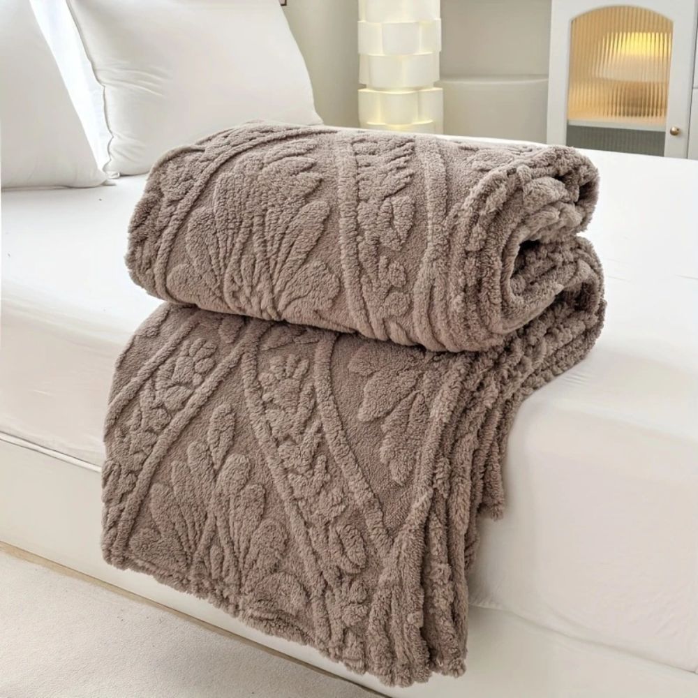 Paris Weave Jacquard Fleece Throw