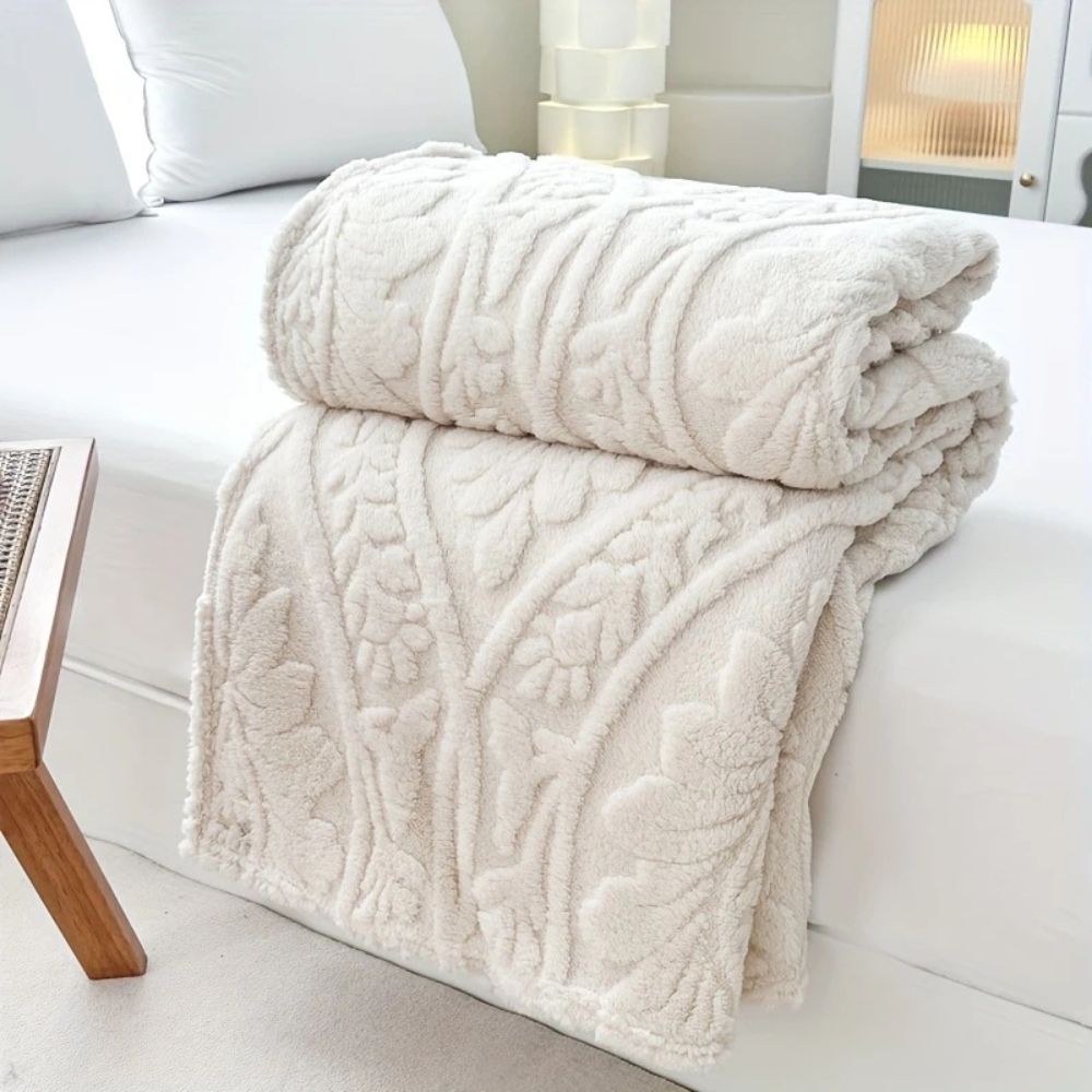Paris Weave Jacquard Fleece Throw
