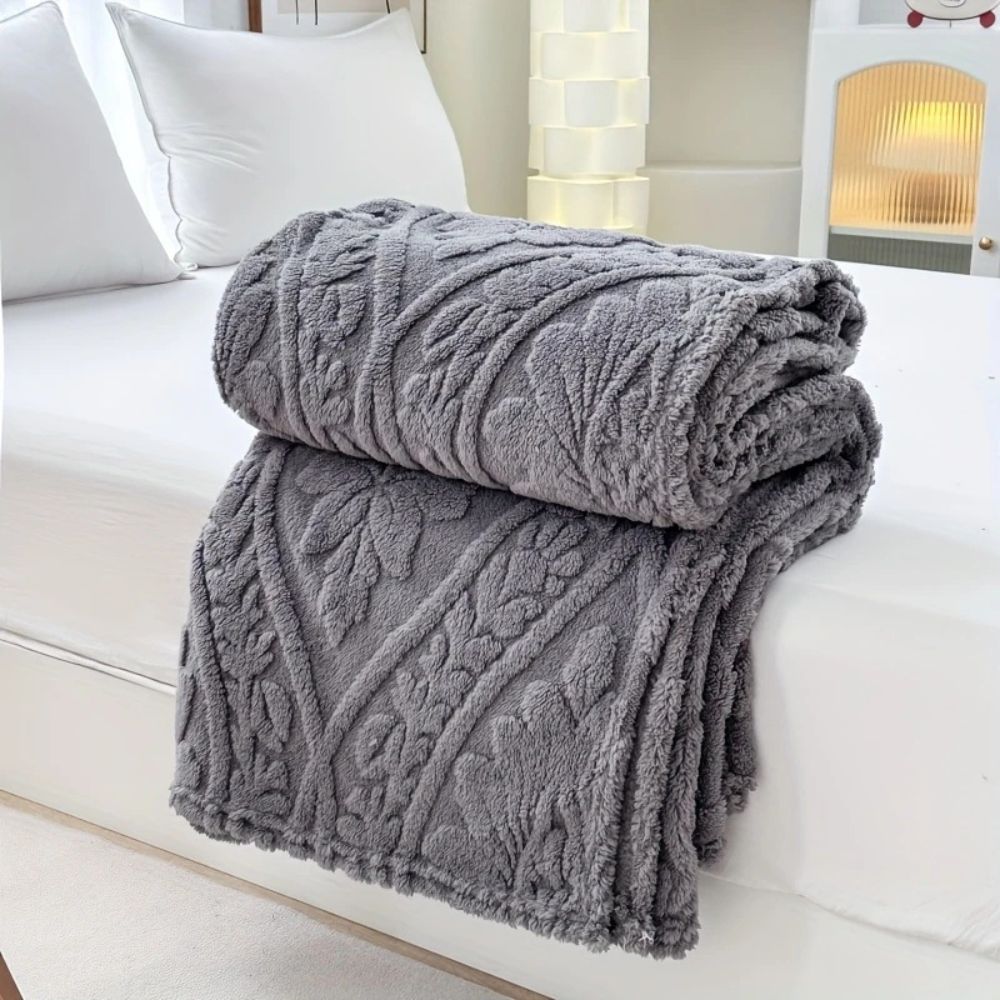 Paris Weave Jacquard Fleece Throw