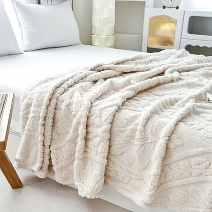 Paris Weave Jacquard Fleece Throw