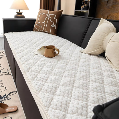 Textured Quilted Sofa Cover - Furniture Protection