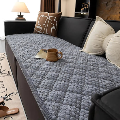 Textured Quilted Sofa Cover - Furniture Protection